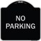 Signmission Designer Series Sign-No Parking, Black & Silver Heavy-Gauge Aluminum, 18" x 18", BS-1818-9947 A-DES-BS-1818-9947 - alternate 1